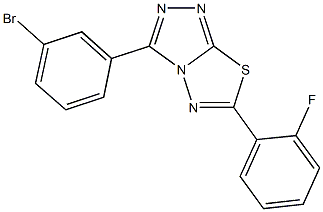 3-(3-bromophenyl)-6-(2-fluorophenyl)[1,2,4]triazolo[3,4-b][1,3,4]thiadiazole Structure