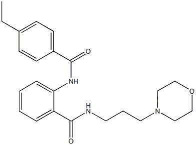 2-[(4-ethylbenzoyl)amino]-N-[3-(4-morpholinyl)propyl]benzamide 구조식 이미지