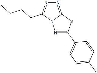 3-butyl-6-(4-methylphenyl)[1,2,4]triazolo[3,4-b][1,3,4]thiadiazole Structure