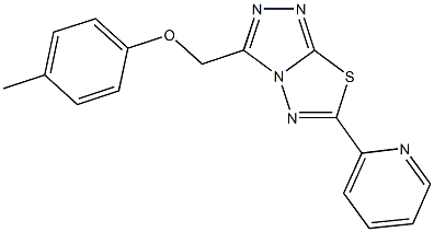 4-methylphenyl [6-(2-pyridinyl)[1,2,4]triazolo[3,4-b][1,3,4]thiadiazol-3-yl]methyl ether 구조식 이미지