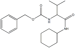 benzyl 1-[(cyclohexylamino)carbonyl]-2-methylpropylcarbamate Structure