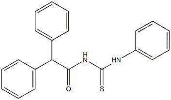 N-(diphenylacetyl)-N'-phenylthiourea 구조식 이미지