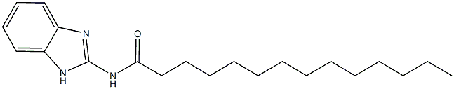 N-(1H-benzimidazol-2-yl)tetradecanamide 구조식 이미지