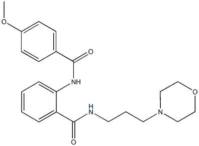 2-[(4-methoxybenzoyl)amino]-N-[3-(4-morpholinyl)propyl]benzamide Structure