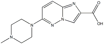 6-(4-methyl-1-piperazinyl)imidazo[1,2-b]pyridazine-2-carboxylic acid 구조식 이미지