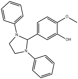 5-(1,3-diphenyl-2-imidazolidinyl)-2-methoxyphenol Structure