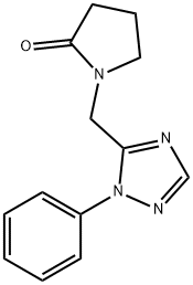 1-[(1-phenyl-1H-1,2,4-triazol-5-yl)methyl]-2-pyrrolidinone Structure