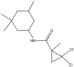 2,2-dichloro-1-methyl-N-(3,3,5-trimethylcyclohexyl)cyclopropanecarboxamide Structure