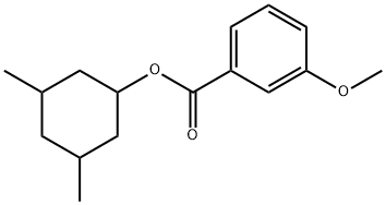 3,5-dimethylcyclohexyl 3-methoxybenzoate Structure