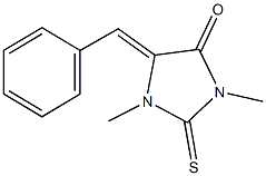 5-benzylidene-1,3-dimethyl-2-thioxo-4-imidazolidinone 구조식 이미지