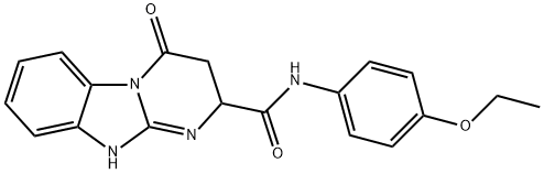 N-(4-ethoxyphenyl)-4-oxo-1,2,3,4-tetrahydropyrimido[1,2-a]benzimidazole-2-carboxamide 구조식 이미지