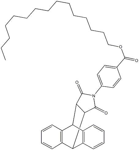 pentadecyl 4-(16,18-dioxo-17-azapentacyclo[6.6.5.0~2,7~.0~9,14~.0~15,19~]nonadeca-2,4,6,9,11,13-hexaen-17-yl)benzoate 구조식 이미지