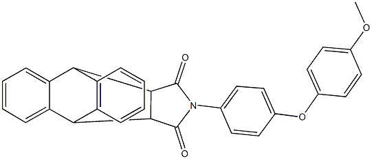 17-[4-(4-methoxyphenoxy)phenyl]-17-azapentacyclo[6.6.5.0~2,7~.0~9,14~.0~15,19~]nonadeca-2,4,6,9,11,13-hexaene-16,18-dione 구조식 이미지