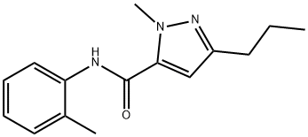 1-methyl-N-(2-methylphenyl)-3-propyl-1H-pyrazole-5-carboxamide Structure