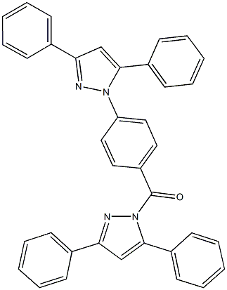 1-[4-(3,5-diphenyl-1H-pyrazol-1-yl)benzoyl]-3,5-diphenyl-1H-pyrazole Structure