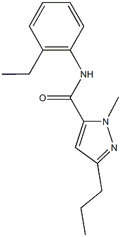 N-(2-ethylphenyl)-1-methyl-3-propyl-1H-pyrazole-5-carboxamide 구조식 이미지