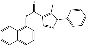 1-naphthyl 5-methyl-1-phenyl-1H-pyrazole-4-carboxylate Structure