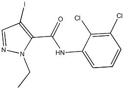 N-(2,3-dichlorophenyl)-1-ethyl-4-iodo-1H-pyrazole-5-carboxamide Structure