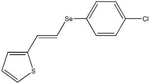 4-chlorophenyl 2-thien-2-ylvinyl selenide 구조식 이미지