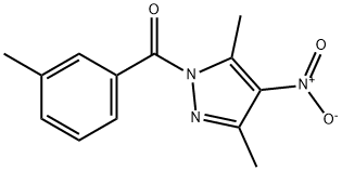 4-nitro-3,5-dimethyl-1-(3-methylbenzoyl)-1H-pyrazole 구조식 이미지