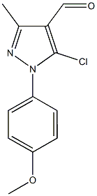 5-chloro-1-(4-methoxyphenyl)-3-methyl-1H-pyrazole-4-carbaldehyde 구조식 이미지