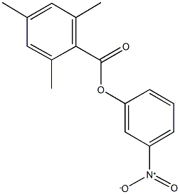 3-nitrophenyl 2,4,6-trimethylbenzoate 구조식 이미지