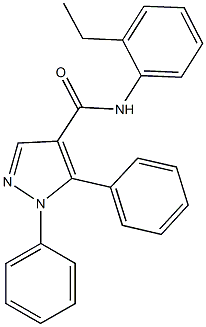 N-(2-ethylphenyl)-1,5-diphenyl-1H-pyrazole-4-carboxamide Structure