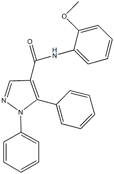 N-(2-methoxyphenyl)-1,5-diphenyl-1H-pyrazole-4-carboxamide Structure