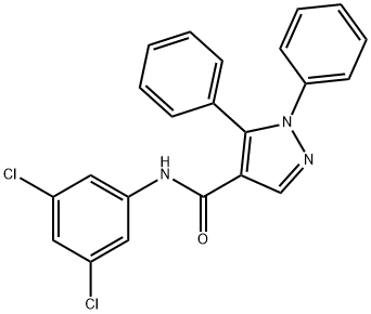 N-(3,5-dichlorophenyl)-1,5-diphenyl-1H-pyrazole-4-carboxamide Structure