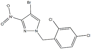 4-bromo-1-(2,4-dichlorobenzyl)-3-nitro-1H-pyrazole 구조식 이미지