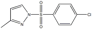 1-[(4-chlorophenyl)sulfonyl]-3-methyl-1H-pyrazole Structure