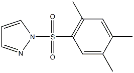 1-[(2,4,5-trimethylphenyl)sulfonyl]-1H-pyrazole Structure