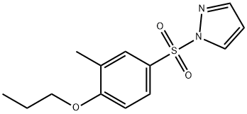1-[(3-methyl-4-propoxyphenyl)sulfonyl]-1H-pyrazole 구조식 이미지