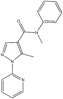 N,5-dimethyl-N-phenyl-1-(2-pyridinyl)-1H-pyrazole-4-carboxamide Structure