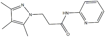 N-(2-pyridinyl)-3-(3,4,5-trimethyl-1H-pyrazol-1-yl)propanamide Structure