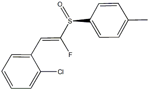 2-(2-chlorophenyl)-1-fluorovinyl 4-methylphenyl sulfoxide Structure