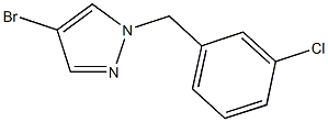 4-bromo-1-(3-chlorobenzyl)-1H-pyrazole Structure