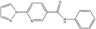 N-phenyl-6-(1H-pyrazol-1-yl)nicotinamide 구조식 이미지