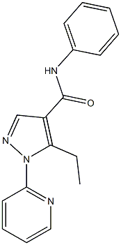 5-ethyl-N-phenyl-1-(2-pyridinyl)-1H-pyrazole-4-carboxamide Structure