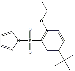 4-tert-butyl-2-(1H-pyrazol-1-ylsulfonyl)phenyl ethyl ether 구조식 이미지