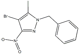 1-benzyl-4-bromo-3-nitro-5-methyl-1H-pyrazole Structure