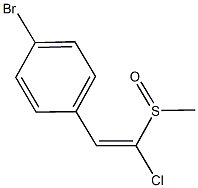 2-(4-bromophenyl)-1-chlorovinyl methyl sulfoxide 구조식 이미지