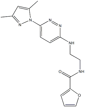 N-(2-{[6-(3,5-dimethyl-1H-pyrazol-1-yl)-3-pyridazinyl]amino}ethyl)-2-furamide Structure