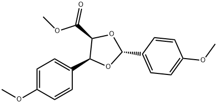 methyl 2,5-bis(4-methoxyphenyl)-1,3-dioxolane-4-carboxylate Structure