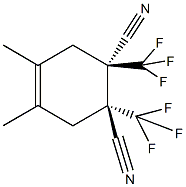 4,5-dimethyl-1,2-bis(trifluoromethyl)-4-cyclohexene-1,2-dicarbonitrile Structure