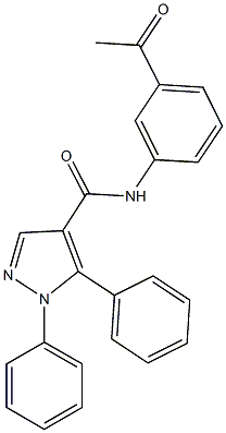 N-(3-acetylphenyl)-1,5-diphenyl-1H-pyrazole-4-carboxamide Structure