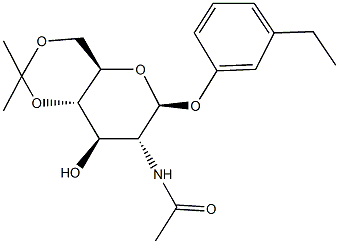 N-[6-(3-ethylphenoxy)-8-hydroxy-2,2-dimethylhexahydropyrano[3,2-d][1,3]dioxin-7-yl]acetamide Structure