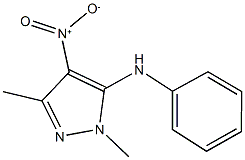 5-anilino-4-nitro-1,3-dimethyl-1H-pyrazole Structure