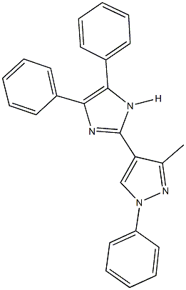 4-(4,5-diphenyl-1H-imidazol-2-yl)-3-methyl-1-phenyl-1H-pyrazole Structure