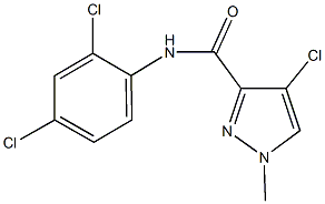 4-chloro-N-(2,4-dichlorophenyl)-1-methyl-1H-pyrazole-3-carboxamide Structure